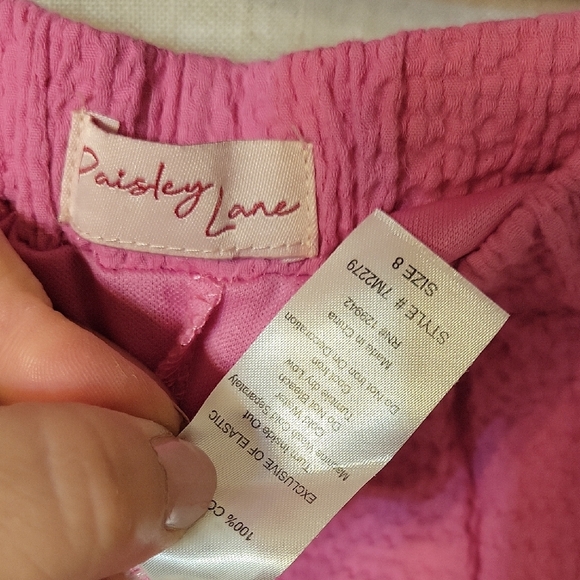 Paisley Lane Pink Textured Two-Piece Set - Picture 2 of 9